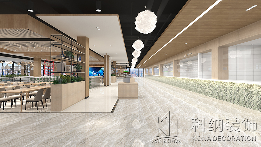 学堂食堂装修成效图