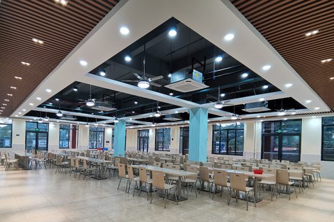昭通华贸学院白云校区食堂装修项目实景