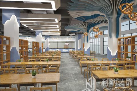 广东白云学院食堂室内装修设计规划