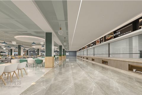 汉中学堂饭堂装修设计规划